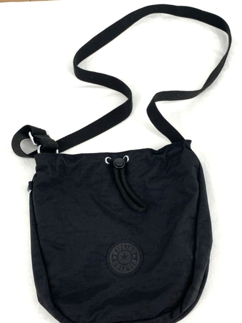 Kipling Purse Black Bucket Bag Drawstring Magnet Closure Handbag